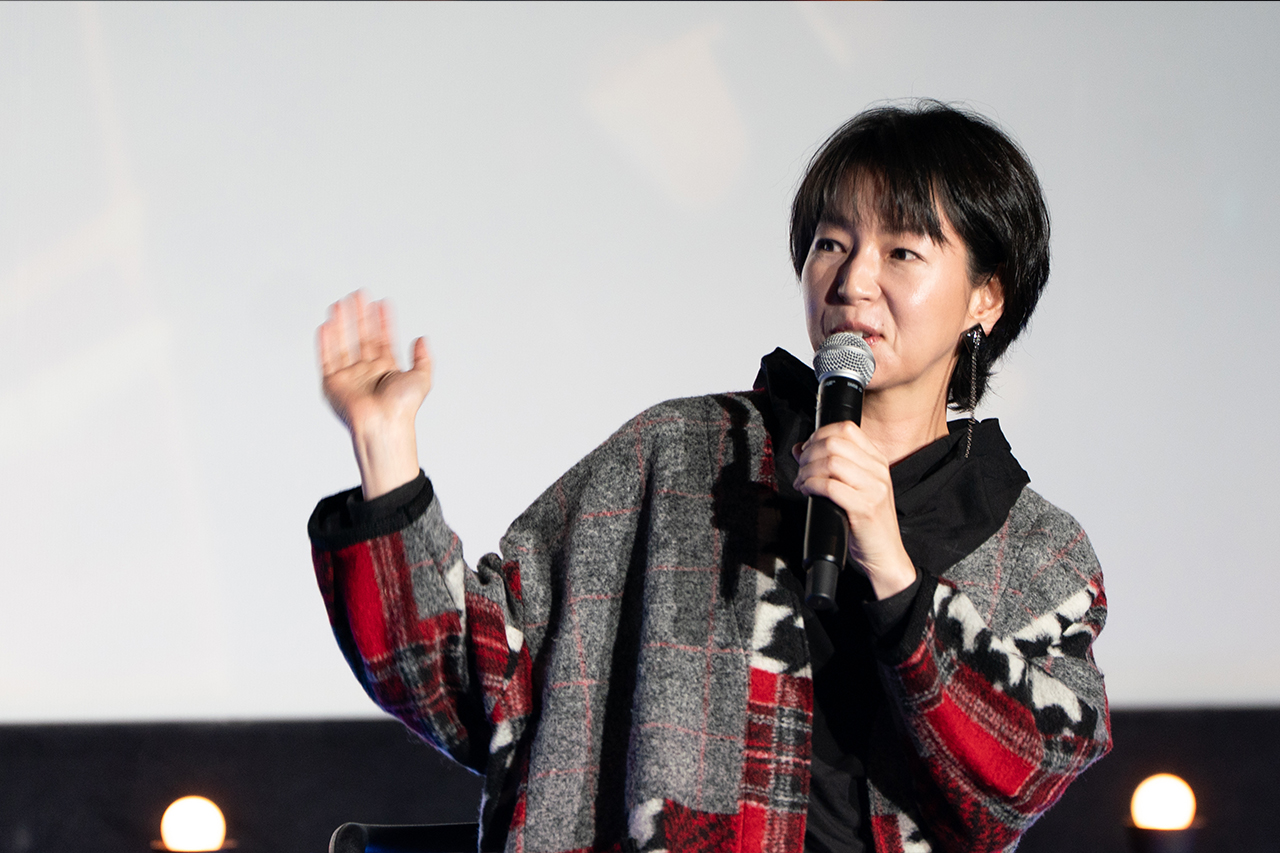 『金子文子  何が私をこうさせたか』舞台挨拶・菜 葉 菜さん