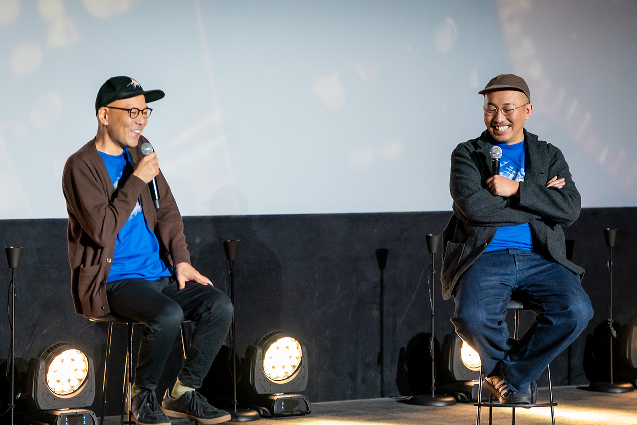 トークセッション・真利子哲也監督と三宅唱監督